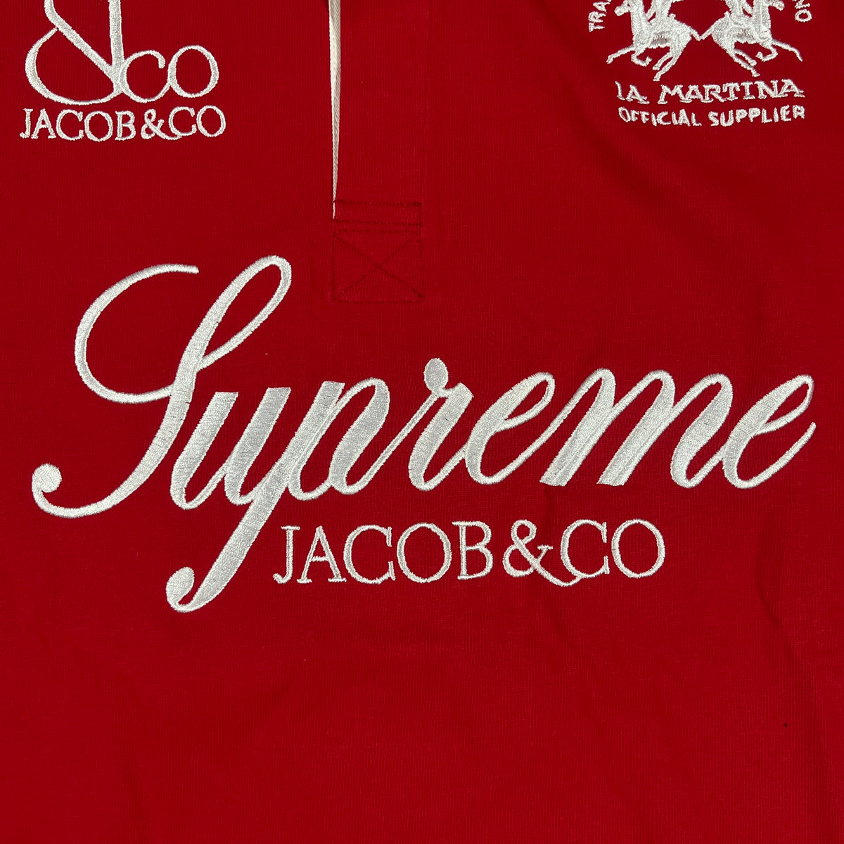 Remera Supreme x La Martina Roja L-XL