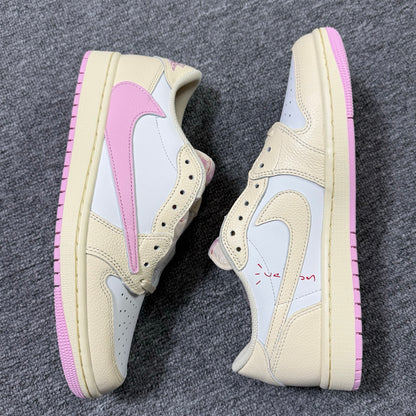 Jordan 1 Low X Travis Scott Shy Pink