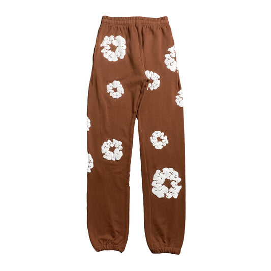 DENIM TEARS THE COTTON WREATH SWEATPANTS BROWN