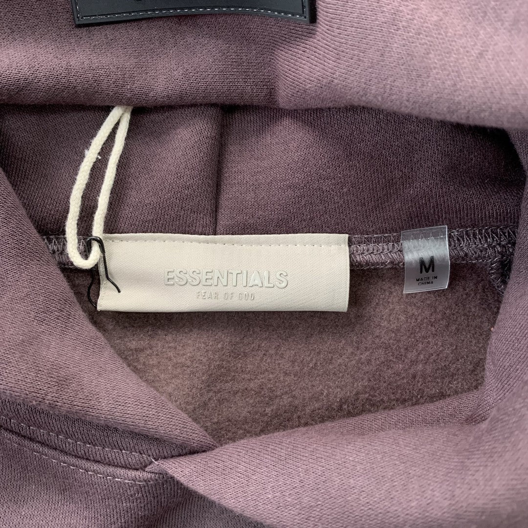 FEAR OF GOD ESSENTIALS HOODIE PLUM