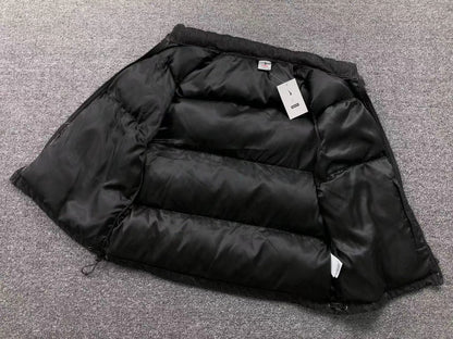 Supreme Nike Denim Puffer Chaleco Negro