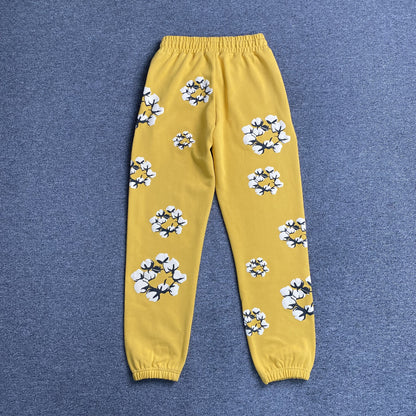 DENIM TEARS X CPFM CACTUS TEARS WREATH PANTS YELLOW