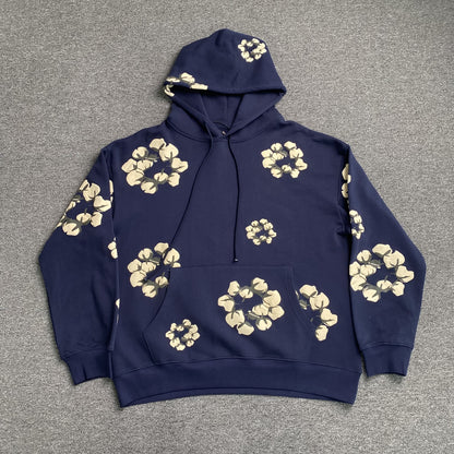 DENIM TEARS X CPFM CACTUS TEARS WREATH HOODIE NAVY