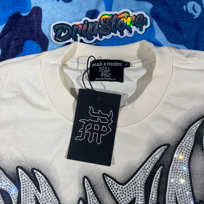Remera Mixed Emotion Dove Crema L
