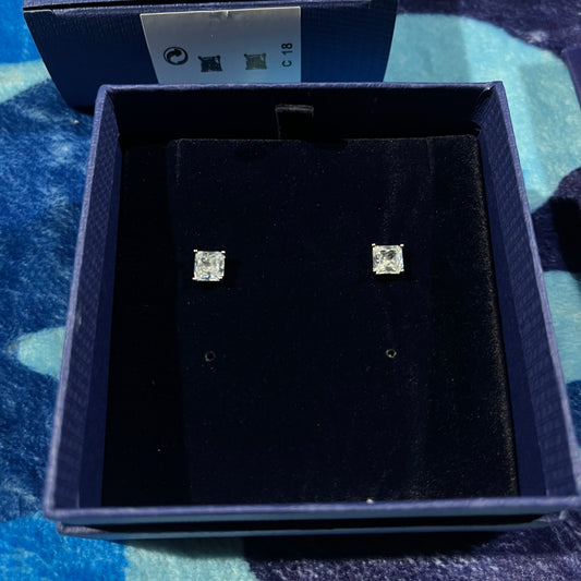 Aros Swarovski Attract Plateado