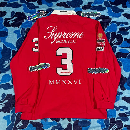 Remera Supreme x La Martina Roja L-XL