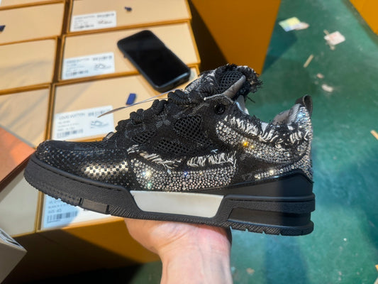 Louis Vuitton Skate Sneaker Swarovski Monogram Negro