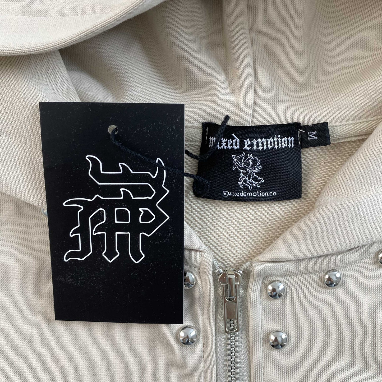 Campera Mixed Emotion Crown Crema