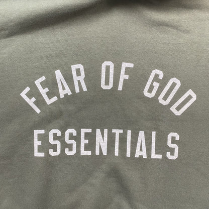 FEAR OF GOD ESSENTIALS HOODIE MILITARY