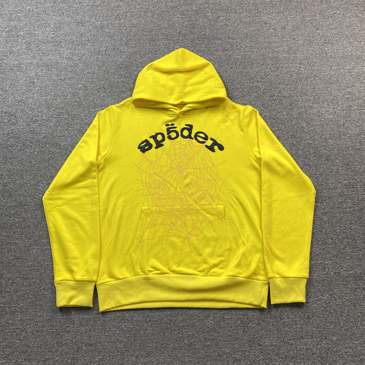 SP5DER LEGACY HOODIE YELLOW