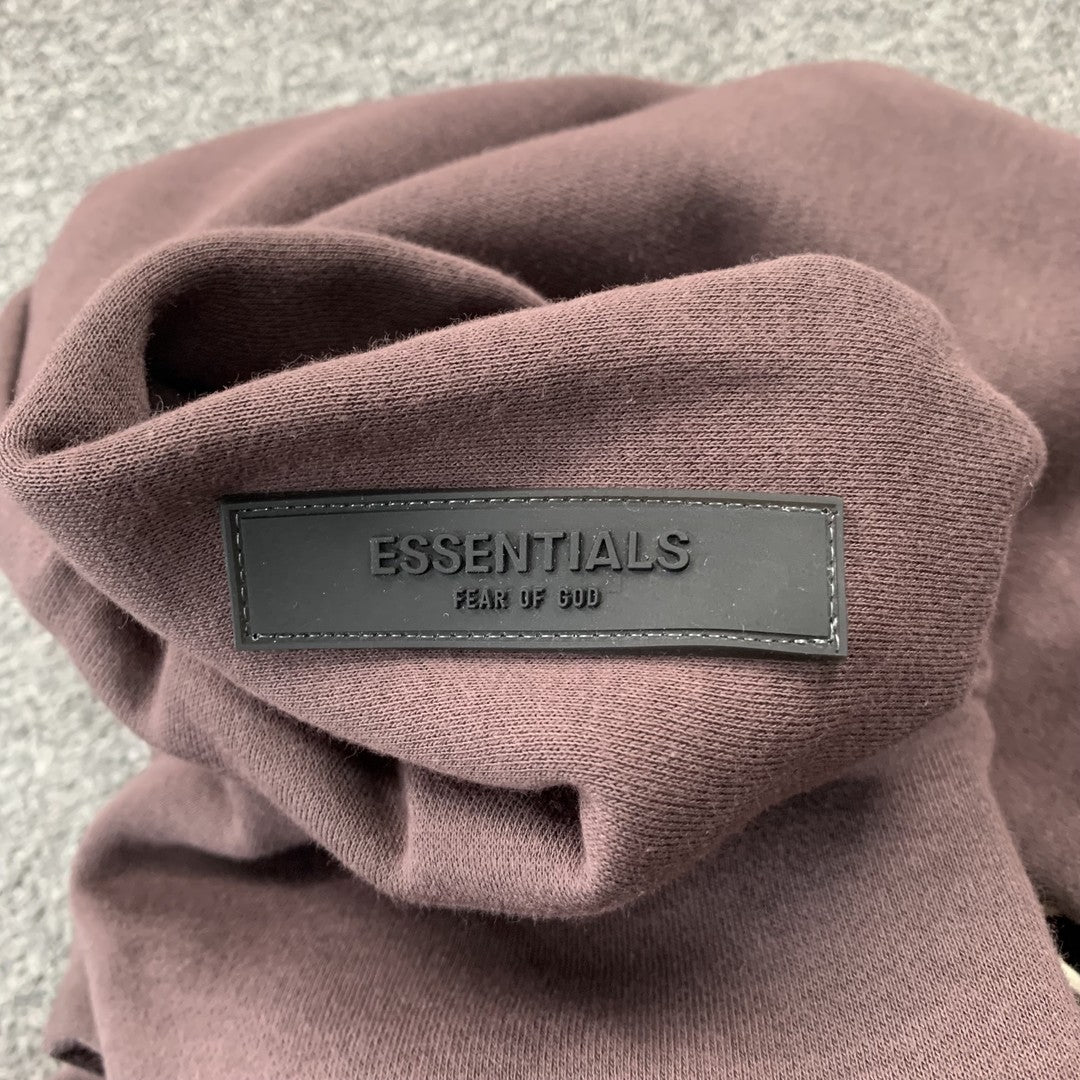 FEAR OF GOD ESSENTIALS HOODIE PLUM