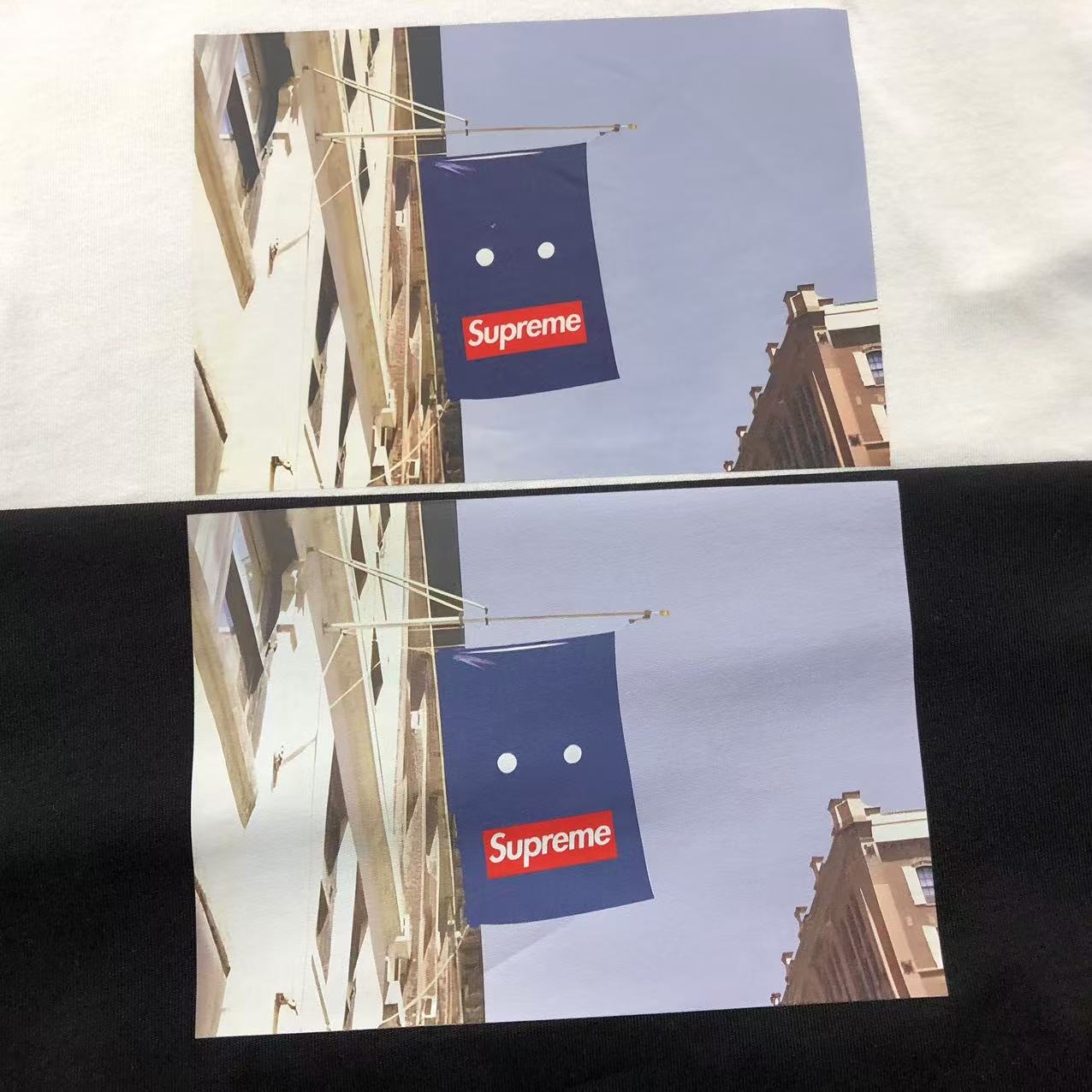 SUPREME BANNER TEE WHITE