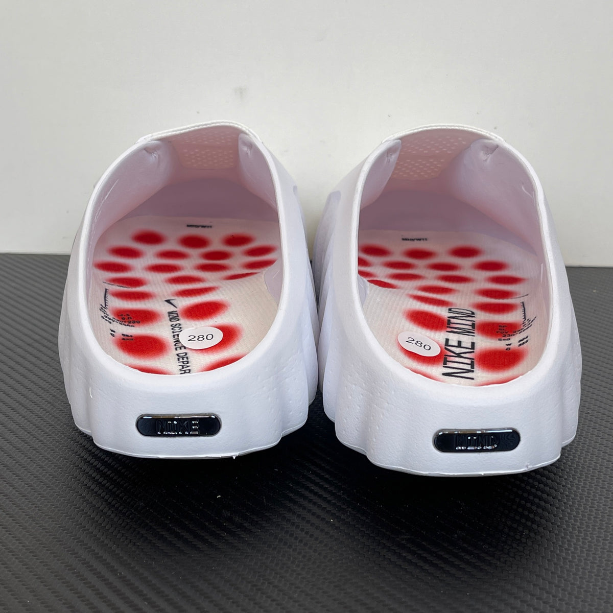 Nike Mind 001 Slide White Speed Red