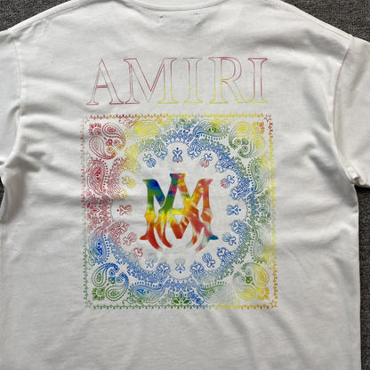 AMIRI BANDANA PRINT TEE WHITE