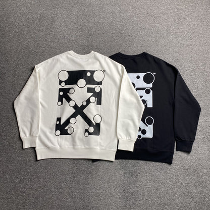 OFF WHITE BUBBLE ARROWS CREWNECK WHITE