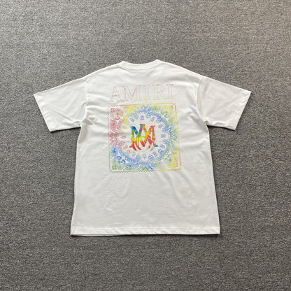 AMIRI BANDANA PRINT TEE WHITE