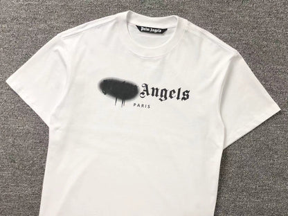 PALM ANGELS PARIS SPRAYED TEE WHITE