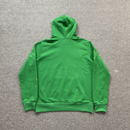 SP5DER STAR OG WEB V2 HOODIE SLIME GREEN