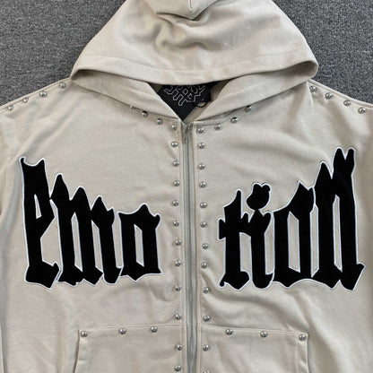 Campera Mixed Emotion Crown Crema