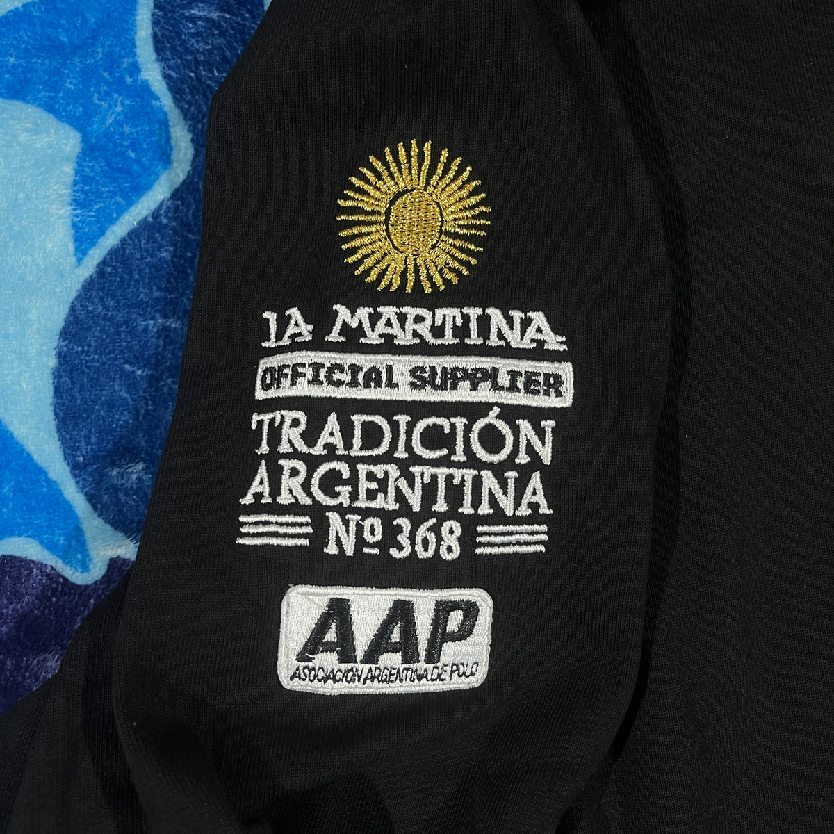 Remera Supreme x La Martina Negra L-XL
