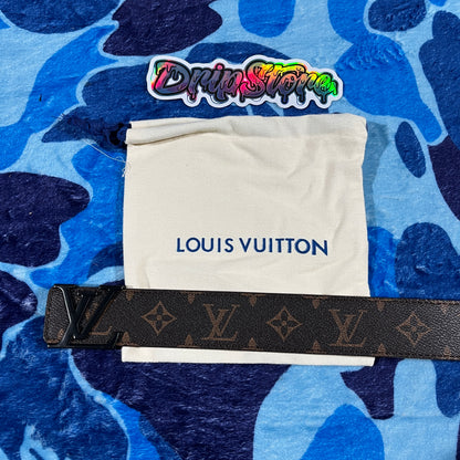 Cinturon LV Monogram Marrón/Negro