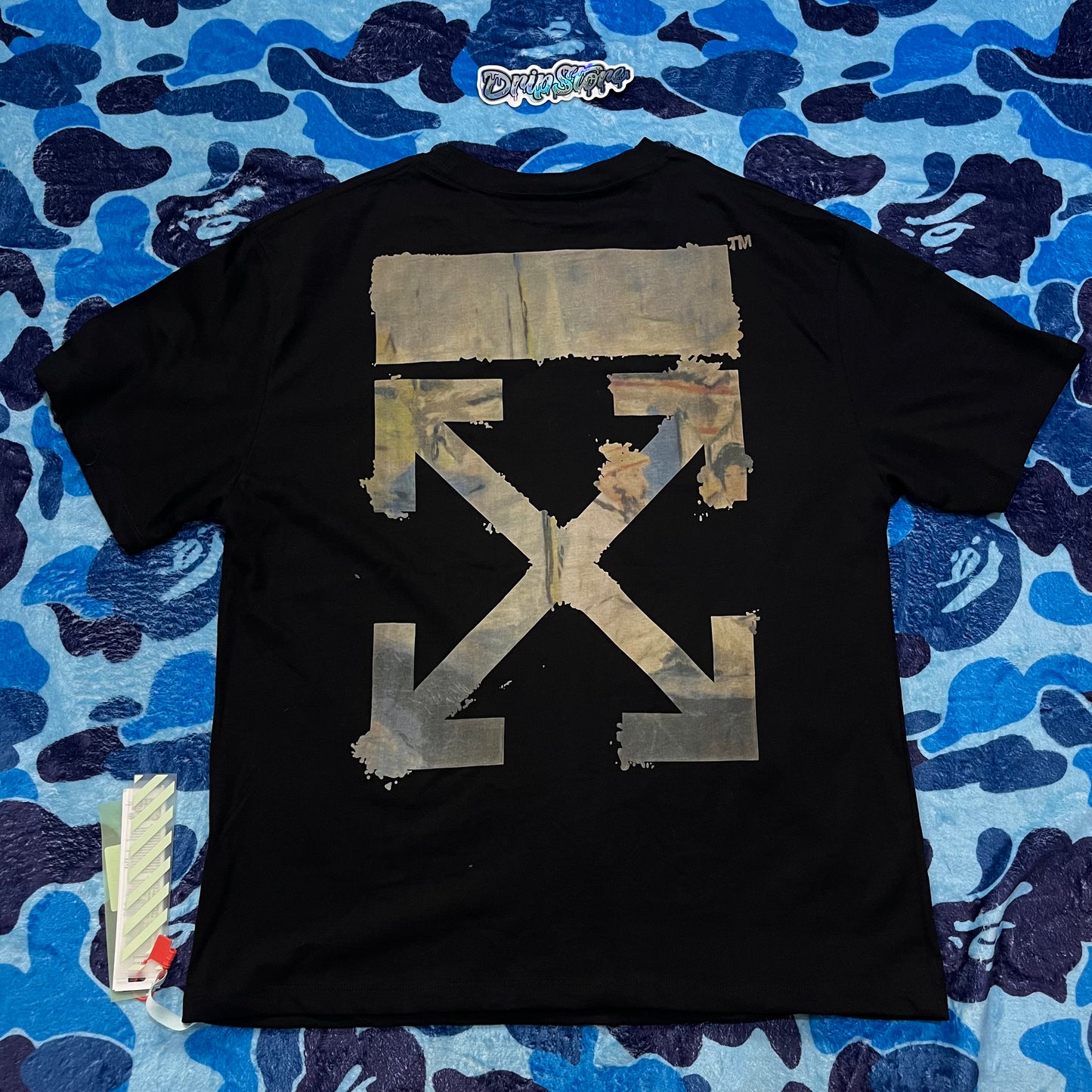 OFF-WHITE OVERSIZED DIAG ARROWS T-SHIRT BLACK/MULTICOLOR