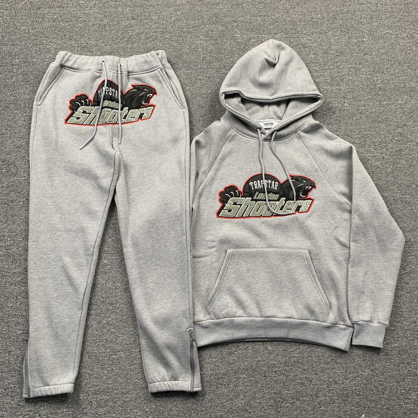 TRAPSTAR SHOOTERS TRACKSUIT GREY RED