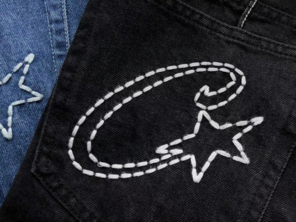 Pantalon Corteiz C-Star Jean Negro