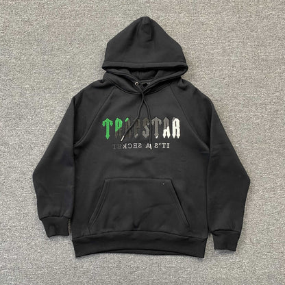 TRAPSTAR CHENILLE DECODED TRACKSUIT BLACK GREEN