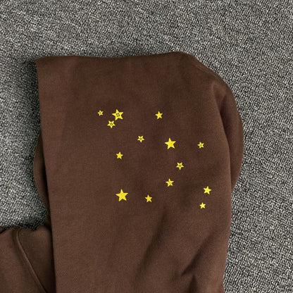 SP5DER WEB HOODIE BROWN