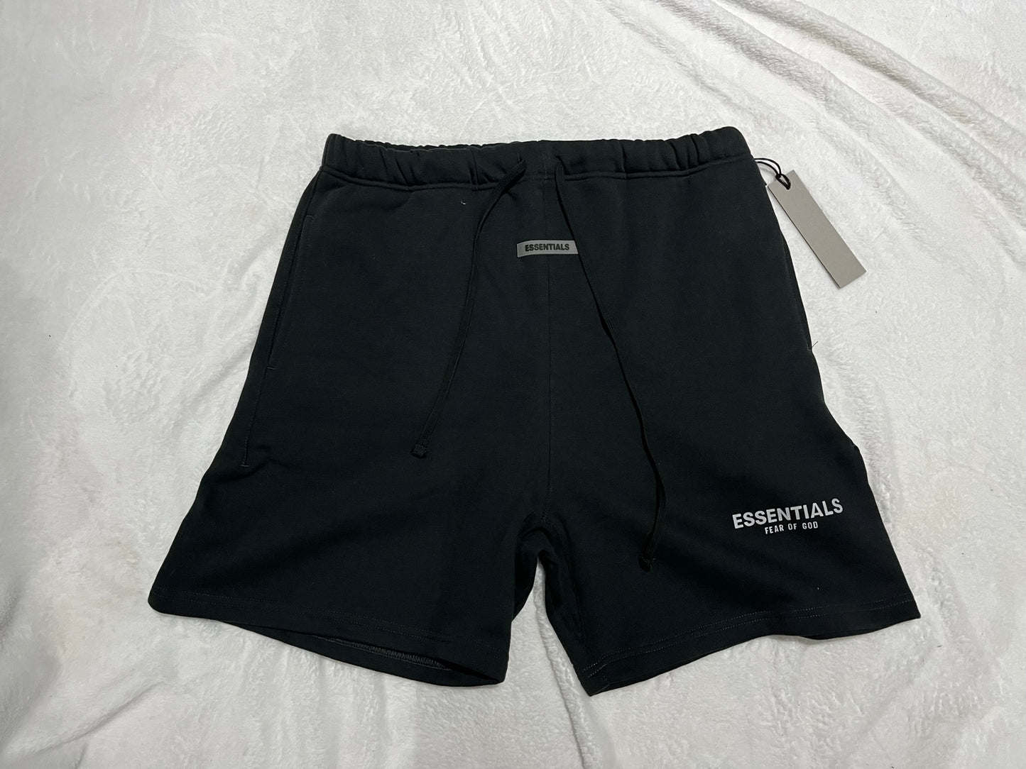 FEAR OF GOD ESSENTIALS SWEAT SHORTS BLACK