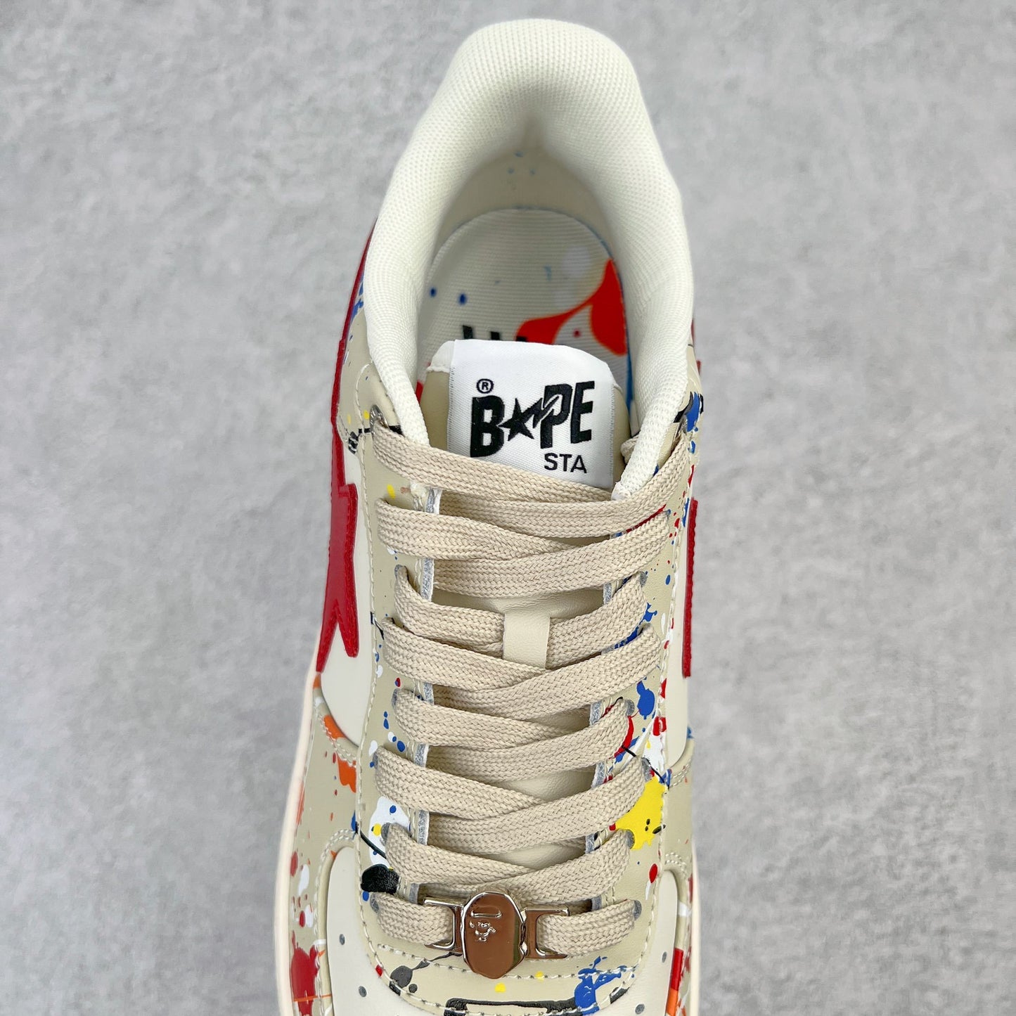 A Bathing Ape Bape Sta Paint Beige