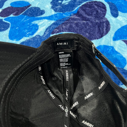 Gorra Amiri Qaud Brillos Blanca/Negra