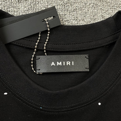 AMIRI CRYSTAL CORE LOGO TEE BLACK