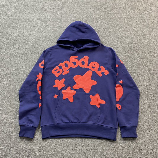 SP5DER BELUGA HOODIE NAVY