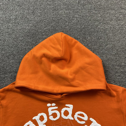 SP5DER LEGACY HOODIE ORANGE