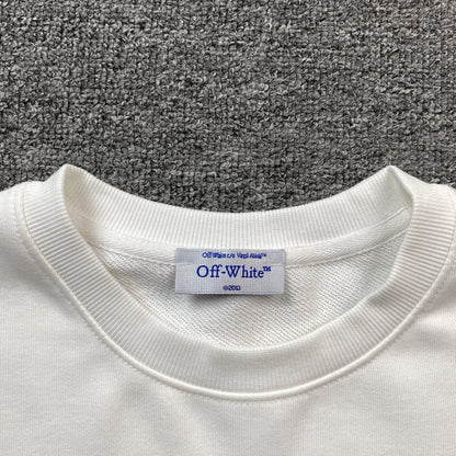 OFF WHITE AGREEMENT CREWNECK WHITE