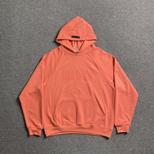 FEAR OF GOD ESSENTIALS HOODIE CORAL