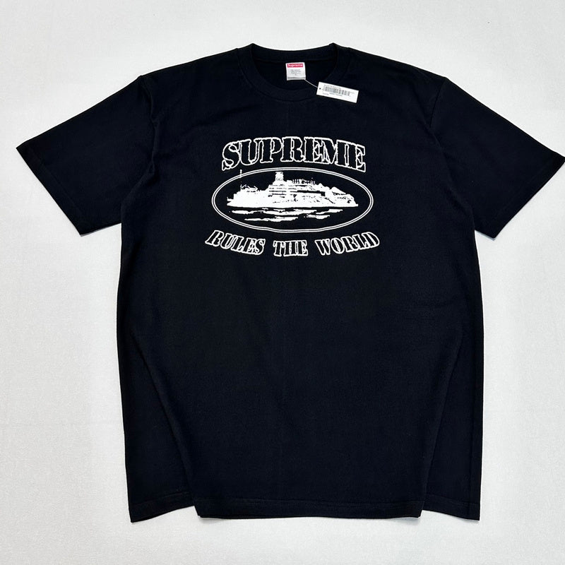 SUPREME CORTEIZ RULES THE WORLD TEE BLACK