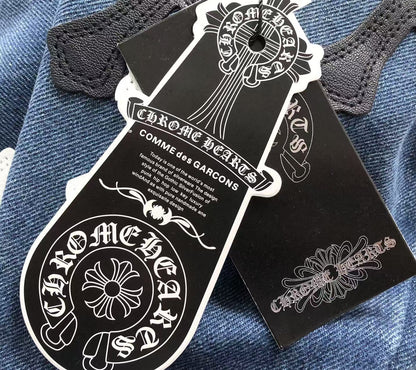 Chrome Hearts Cross Patch Pantalon Jeans Azul