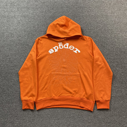 SP5DER LEGACY HOODIE ORANGE