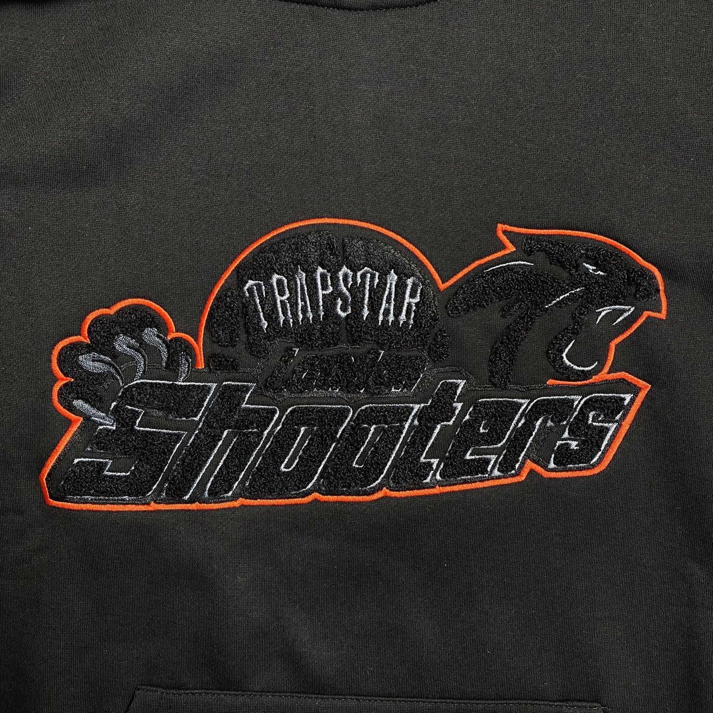 TRAPSTAR SHOOTERS TRACKSUIT BLACK ORANGE