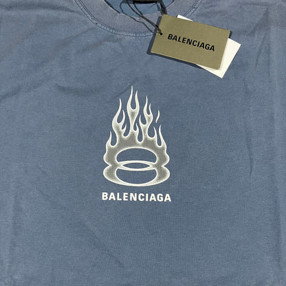 Remera Balenciaga Burning Unity Celeste L
