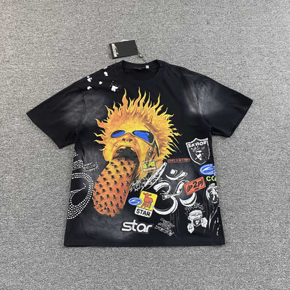 Remera Hellstar Screaming Kid Negra