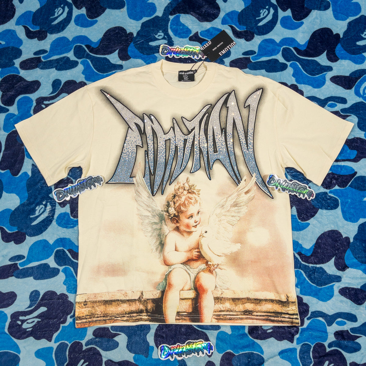 Remera Mixed Emotion Dove Crema L-XL