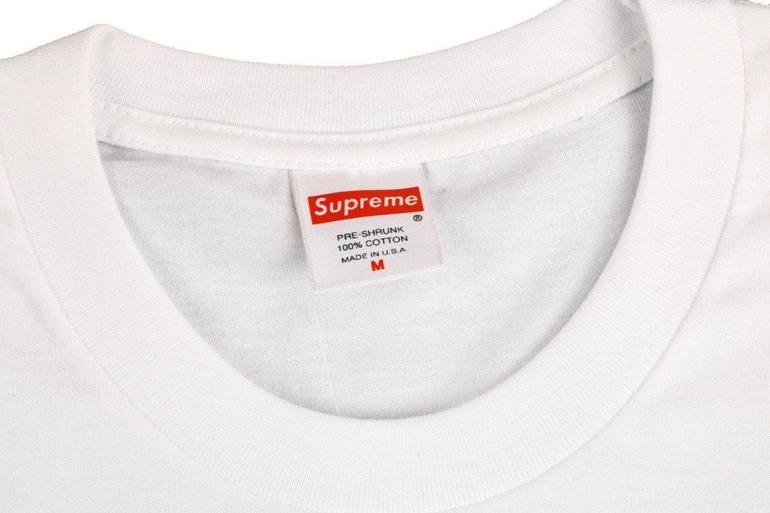 SUPREME CHROME LOGO TEE WHITE