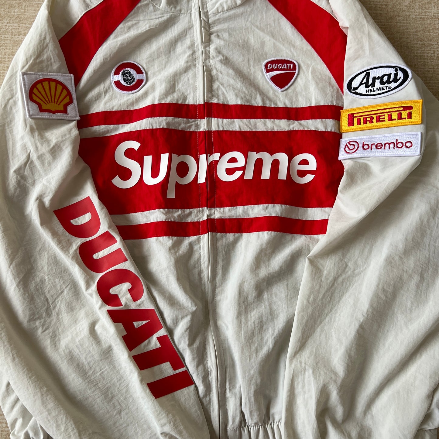 SUPREME DUCATI TRACK JACKET BLACK