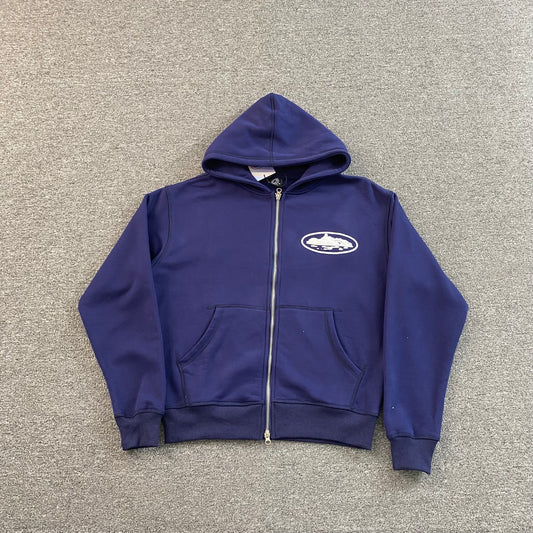 Campera Corteiz Island Puff Print Azul