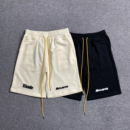 RHUDE X MCLAREN SHORTS WHITE