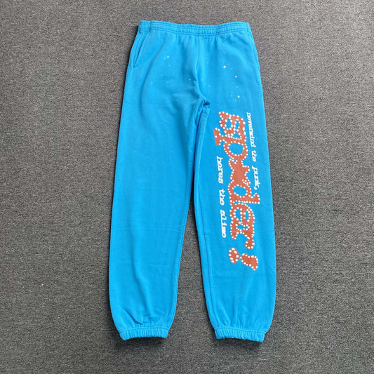 Pantalón Sp5der Punk V2 Celeste